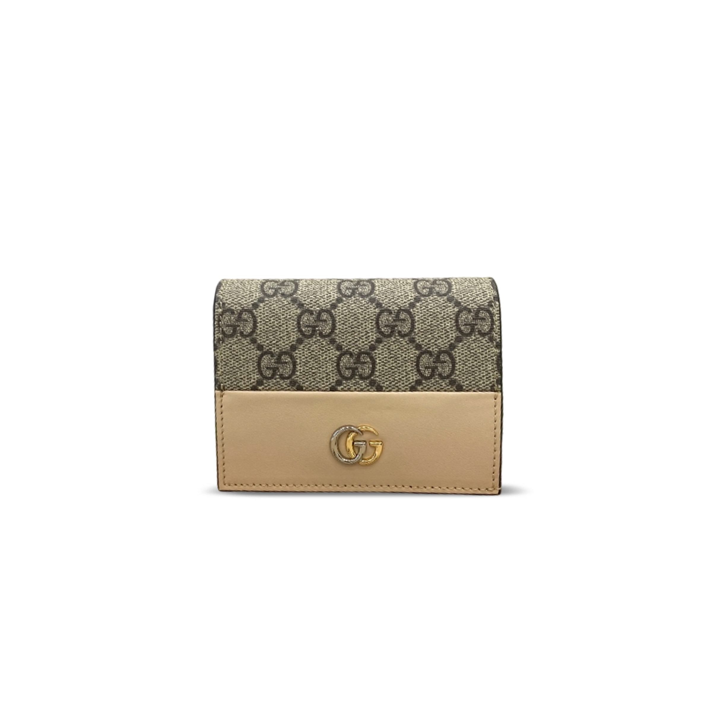 GUCCI BI-FOLD CARD CASE WITH GUCCI PLAQUE 790055 (11*8.5*3cm)